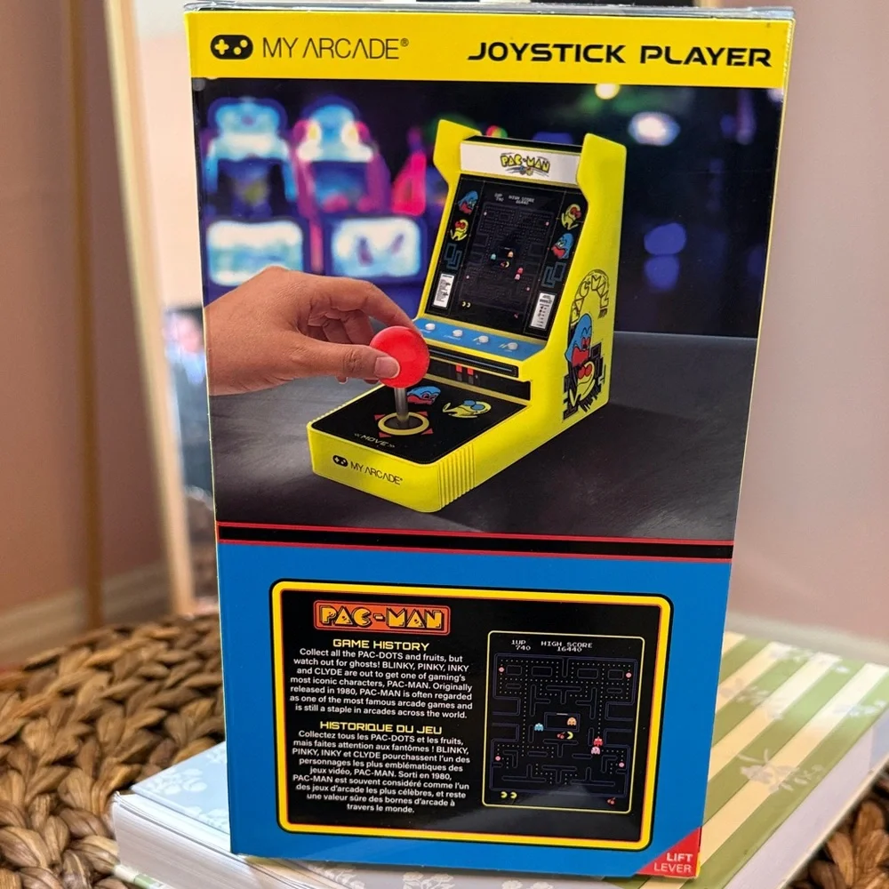 Arcade Pac-Man Portable Retro Arcade - Yellow with Red Joystick